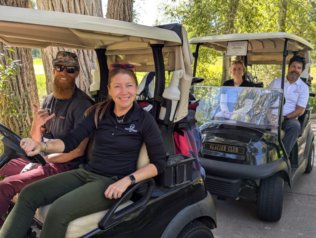 2024 golf tournament riding in golf carts